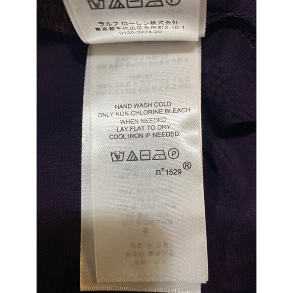 Lauren Ralph Lauren NWT $190 Purple Flutter Sleeve Sequin Accent Gown Size 18 - Picture 10 of 10